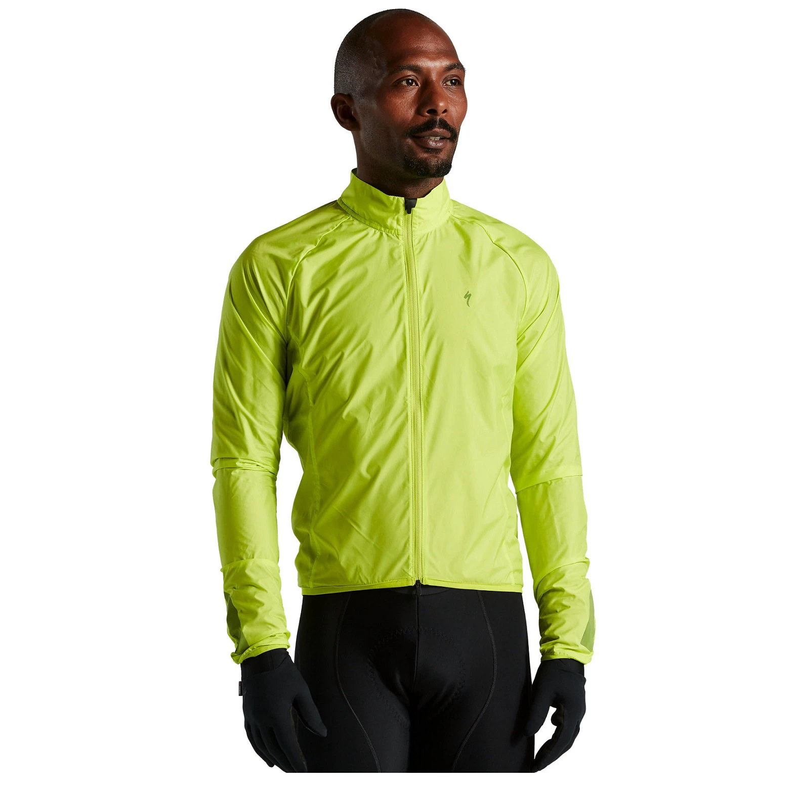 1. Specialized - jacheta ciclism vant pentru barbati men Trail-Series Wind HyperViz - verde fluo