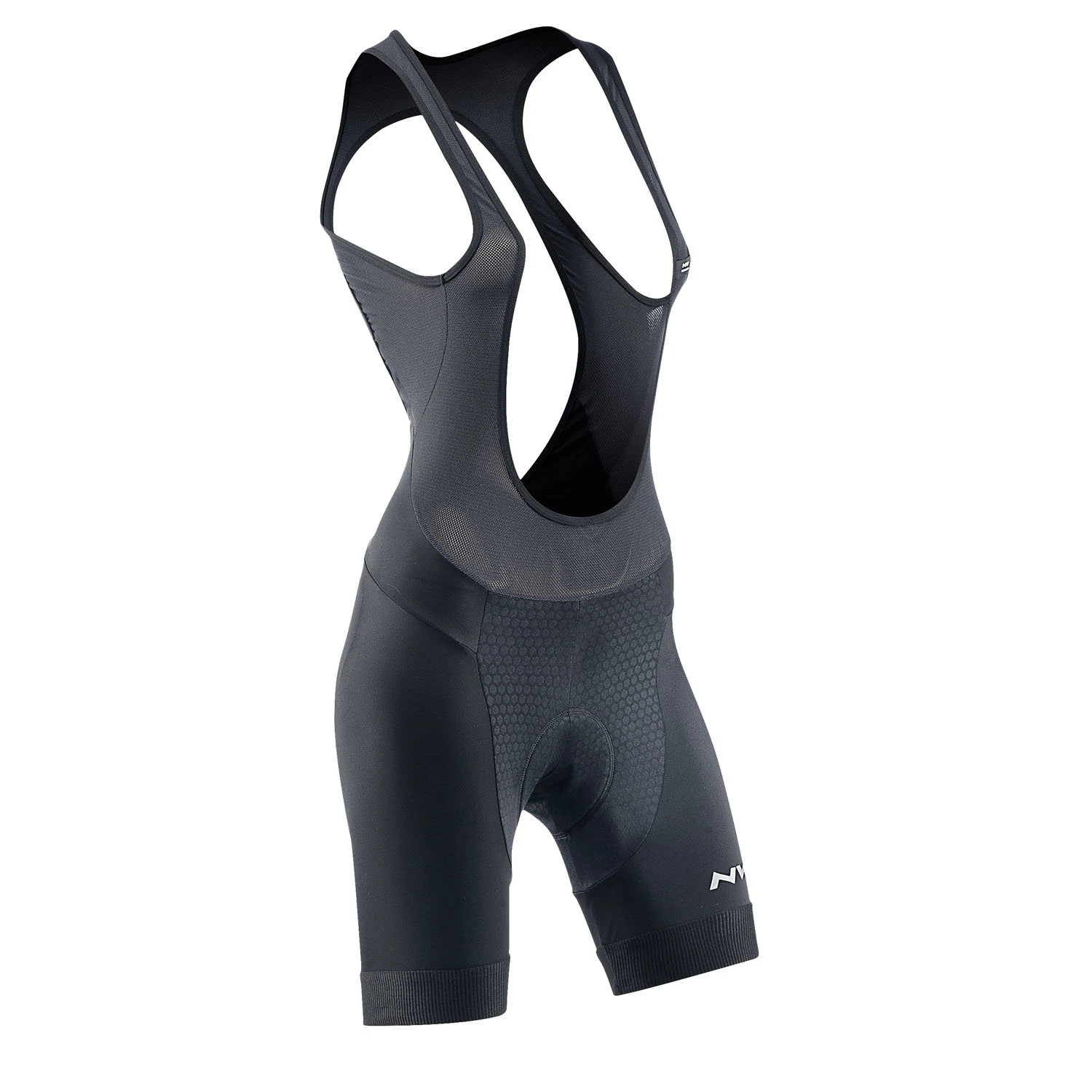 1. Northwave - pantaloni ciclism scurti pentru femei, cu bretele Active Gel bibshorts - negru
