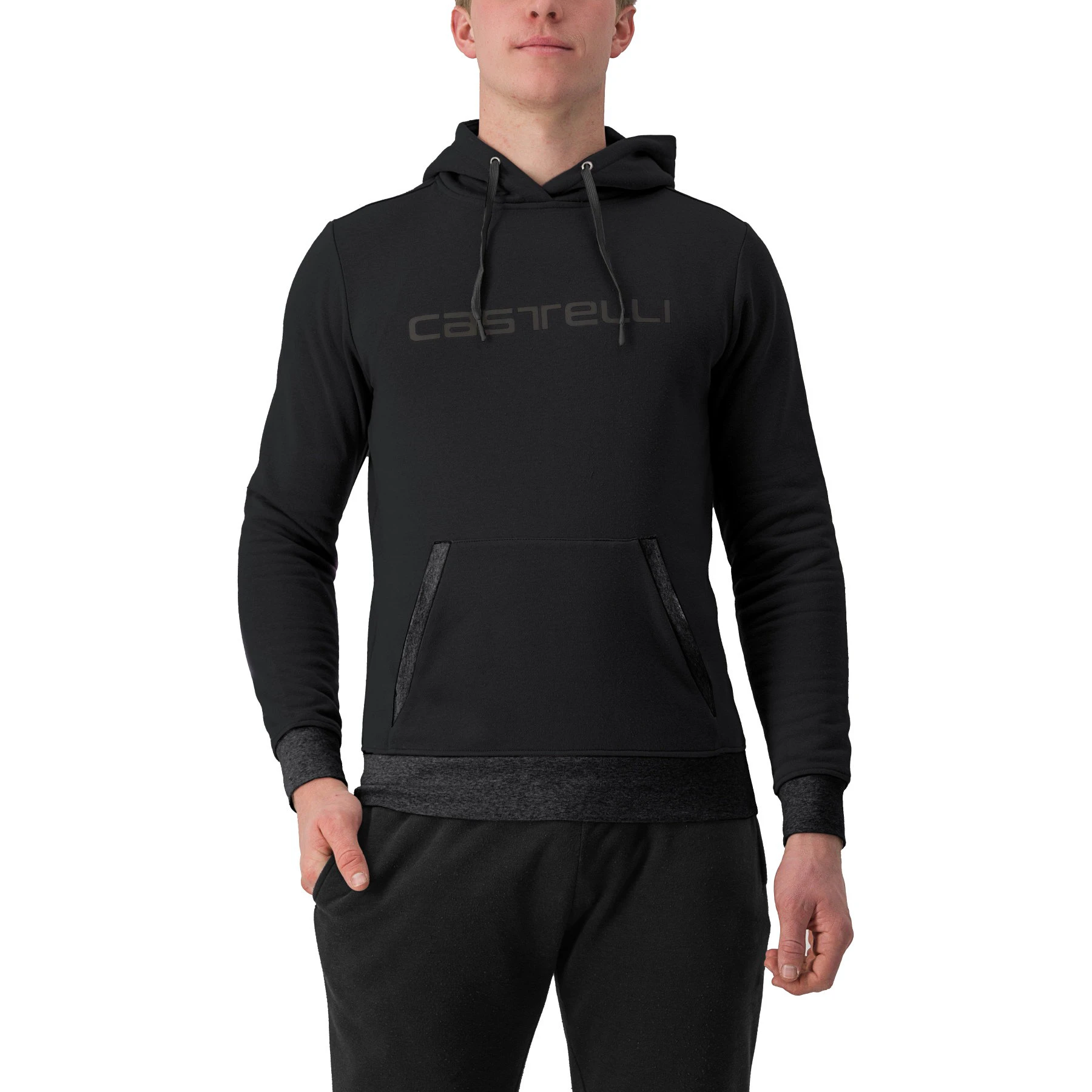 1. Castelli - hanorac sport casual Castelli Logo - negru
