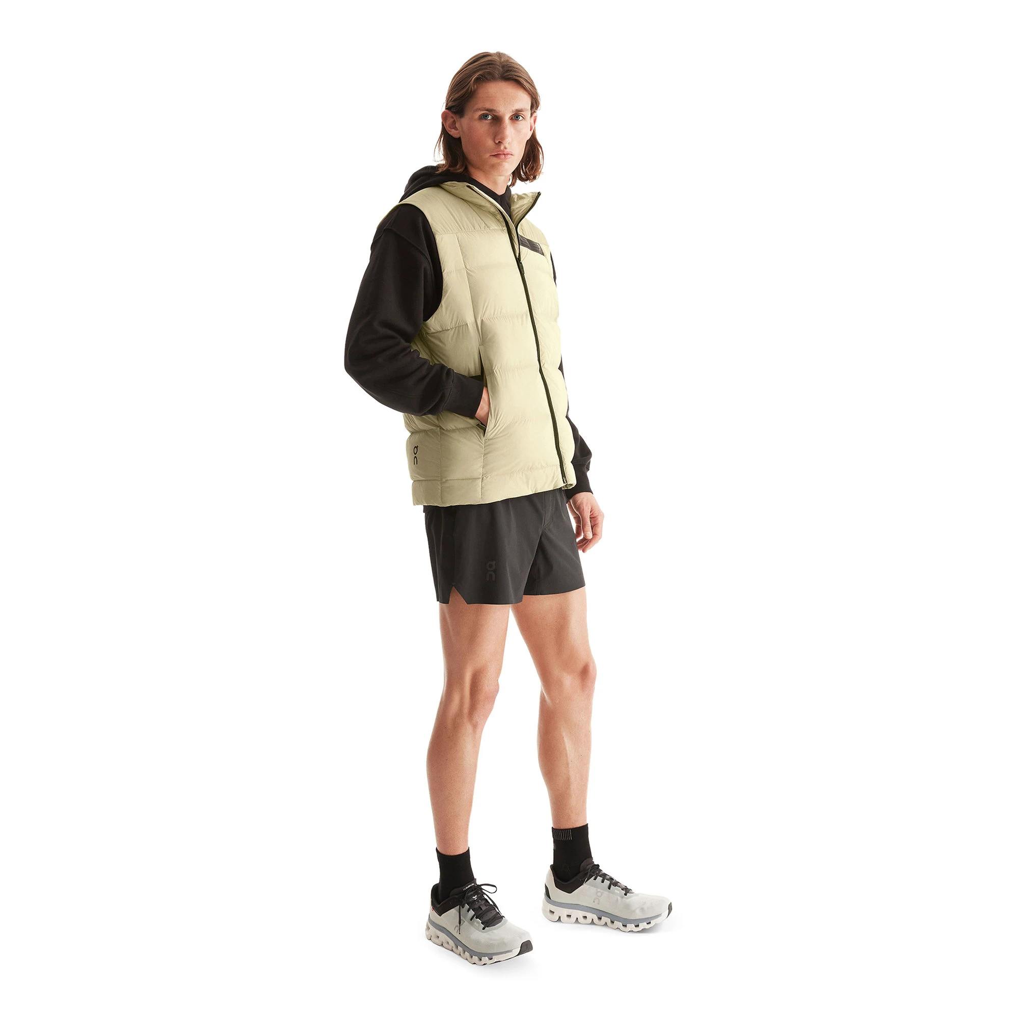 3. On Cloud - vesta puf vreme rece pentru barbati Challenger Vest - verde deschis andiva