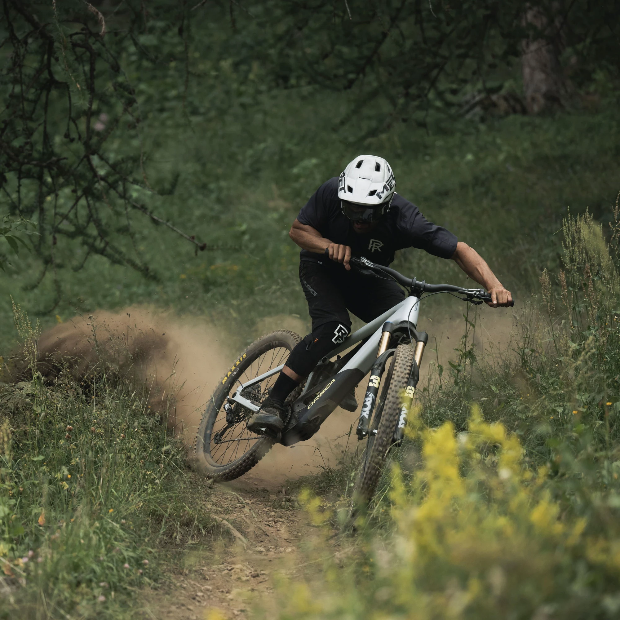7. Orbea WILD M20 Halo Silver-Tanzanite Carbon View - bicicletă electrică eMTB Enduro