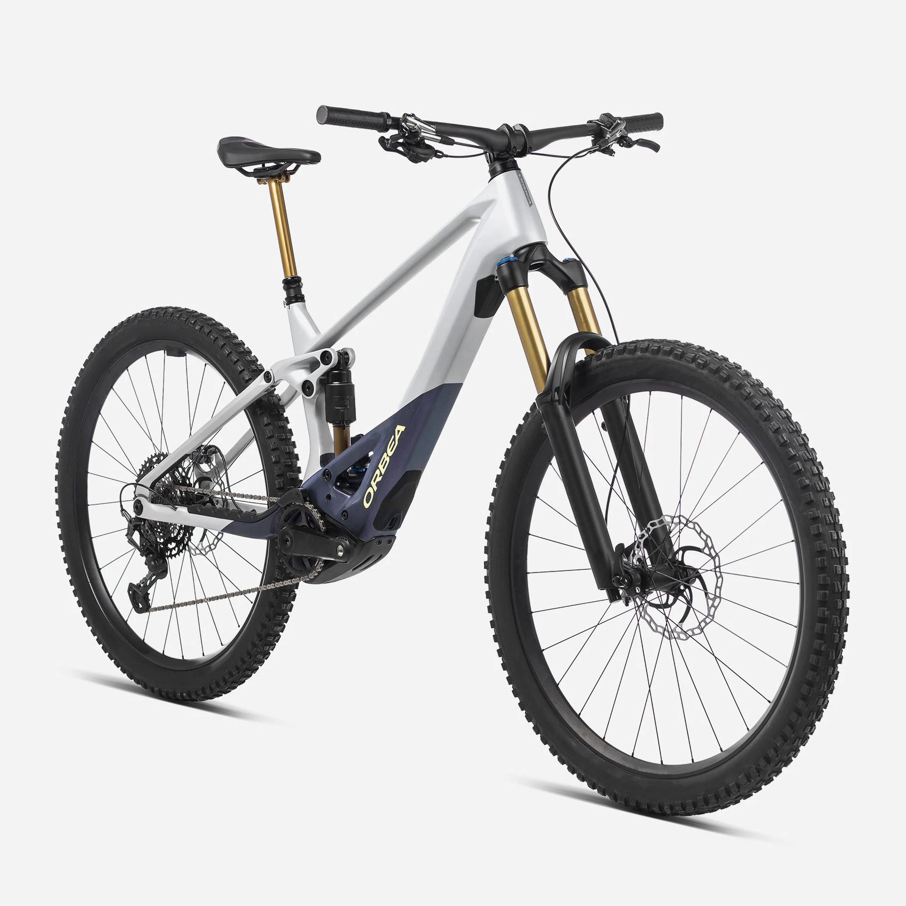 2. Orbea WILD M20 Halo Silver-Tanzanite Carbon View - bicicletă electrică eMTB Enduro