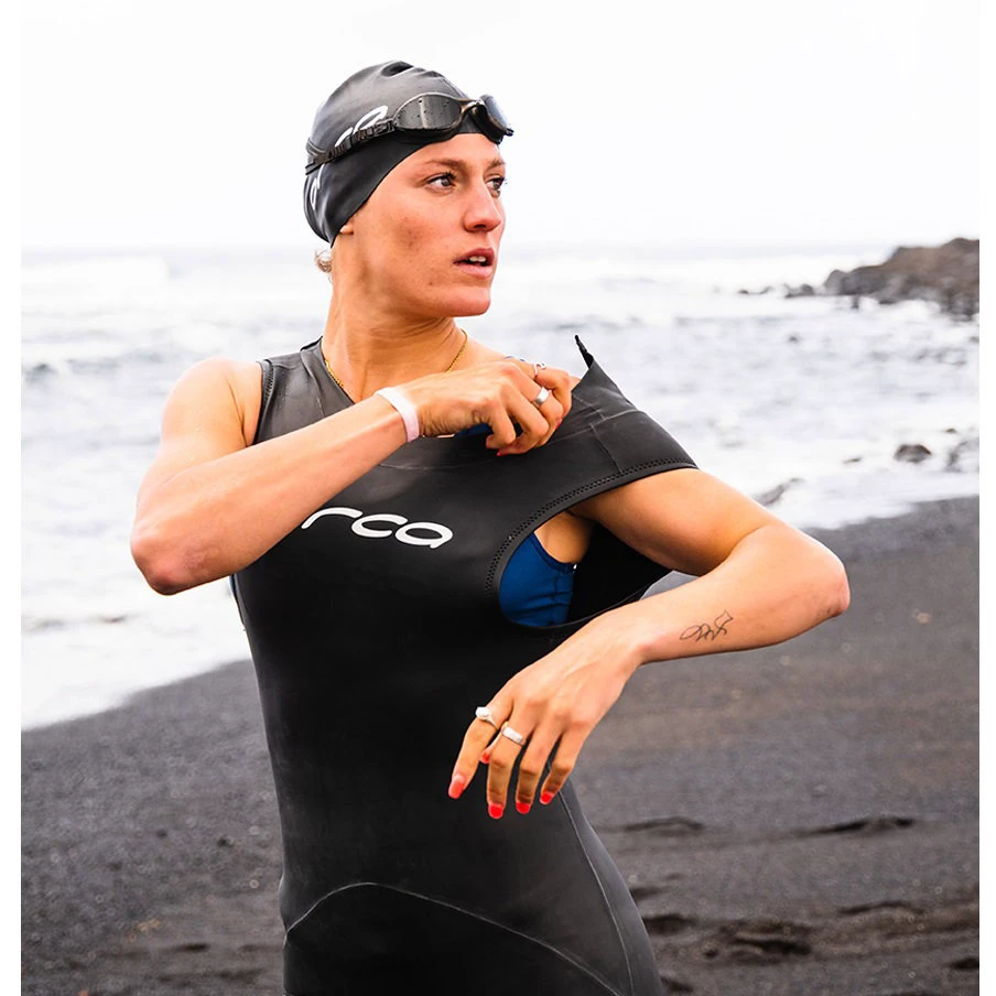 6. Orca - costum neopren ape deschise pentru barbati RS1 Sleeveless Openwater wetsuit - negru