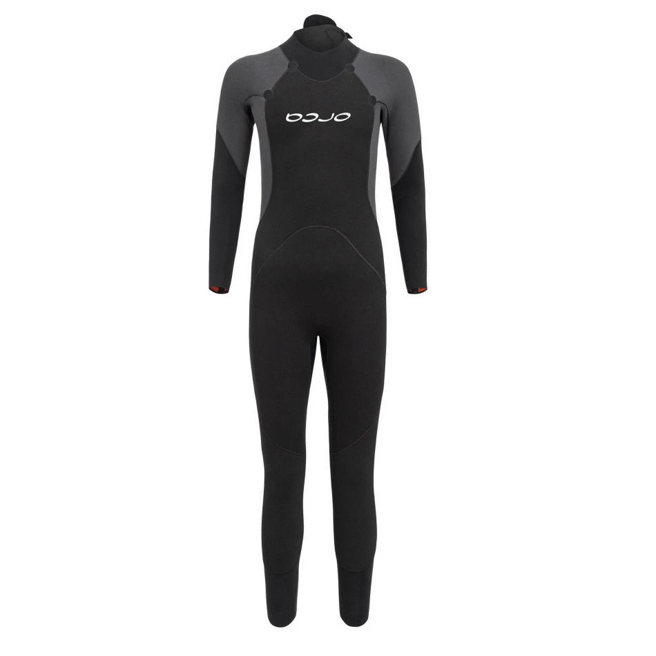 3. Orca - costum neopren ape deschise pentru copii Junior OpenWater Zeal Squad wetsuit - negru dungi portocalii