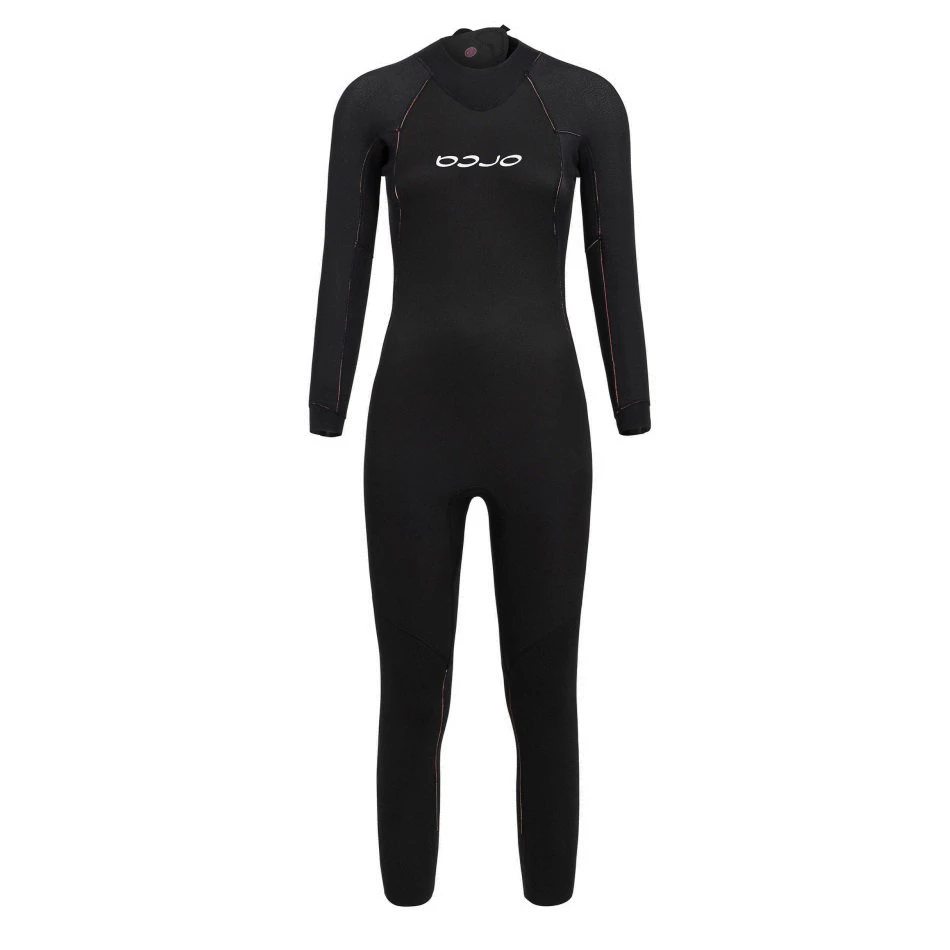 3. Orca - costum neopren ape deschise pentru femei vizibilitate sporita W Vitalis OpenWater HI VIS wetsuit - negru portocaliu