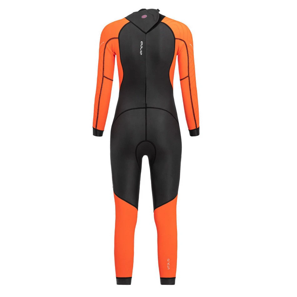 2. Orca - costum neopren ape deschise pentru femei vizibilitate sporita W Vitalis OpenWater HI VIS wetsuit - negru portocaliu