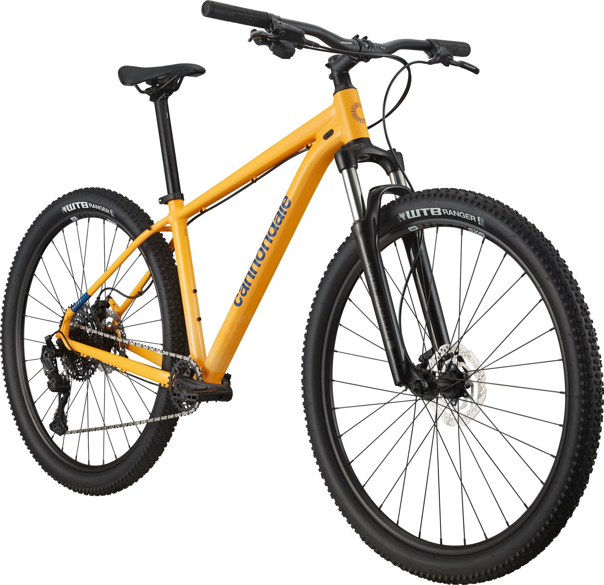 2. Cannondale Trail 5 bicicleta MTB hardtail - galben Mango