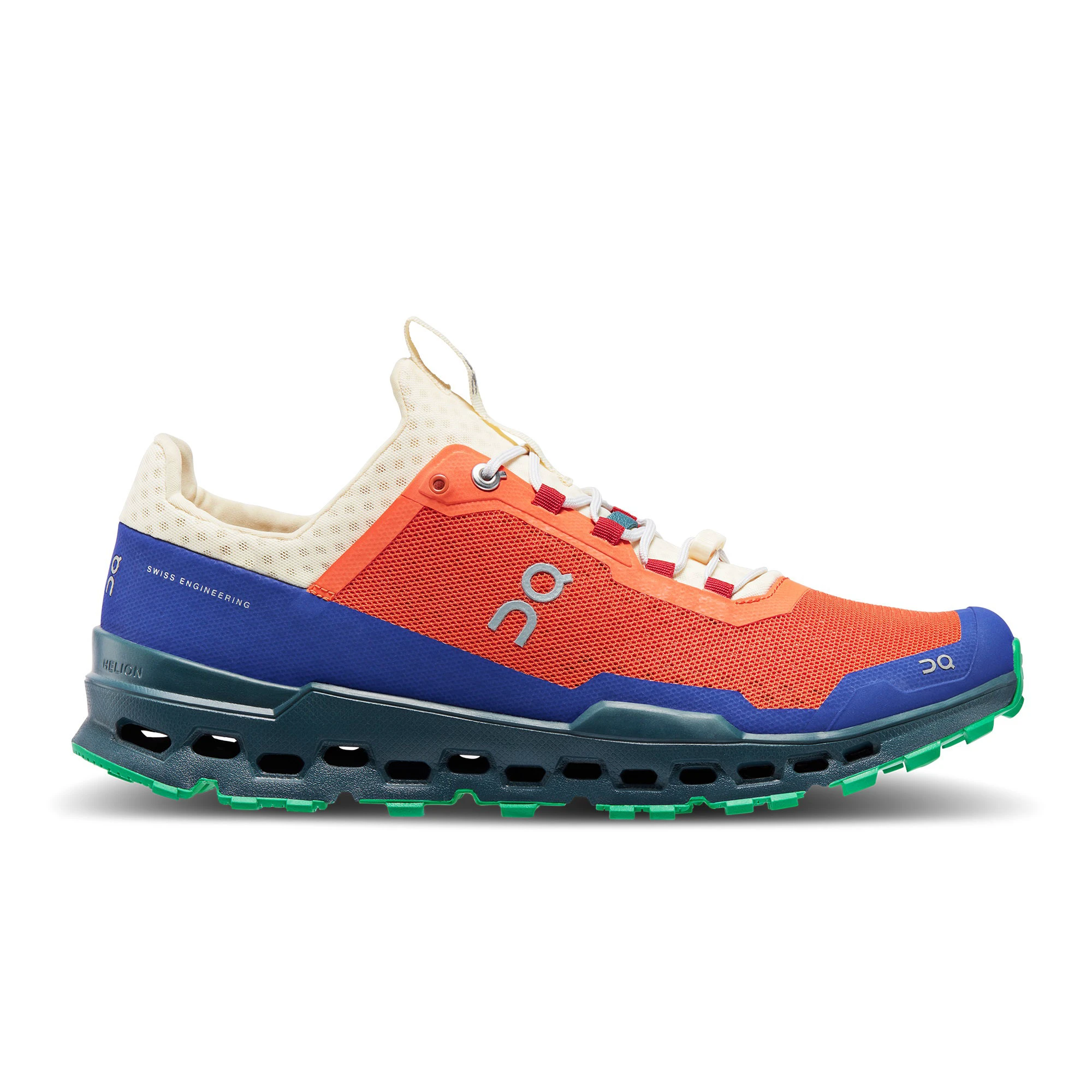 1. On Cloudultra - pantofi alergare trail pentru barbati - albastru portocaliu verde Flame | Storm