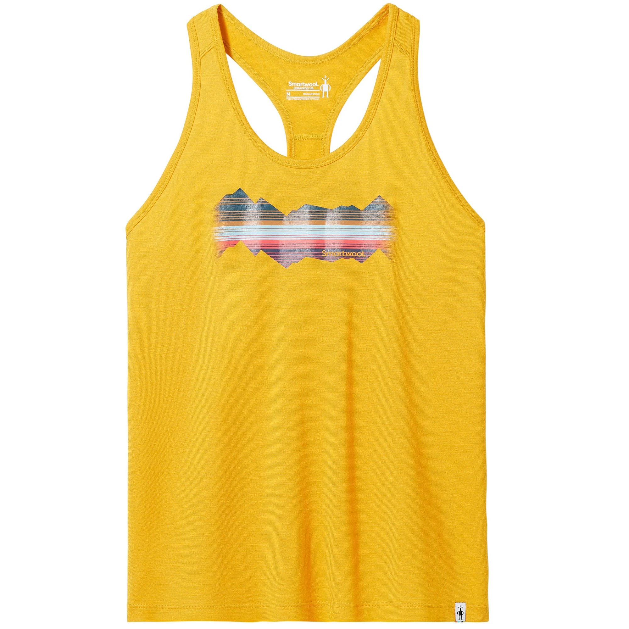 Smartwool - maiou sport femei Mountain Horizon Graphic W Tank - galben miere - 59383