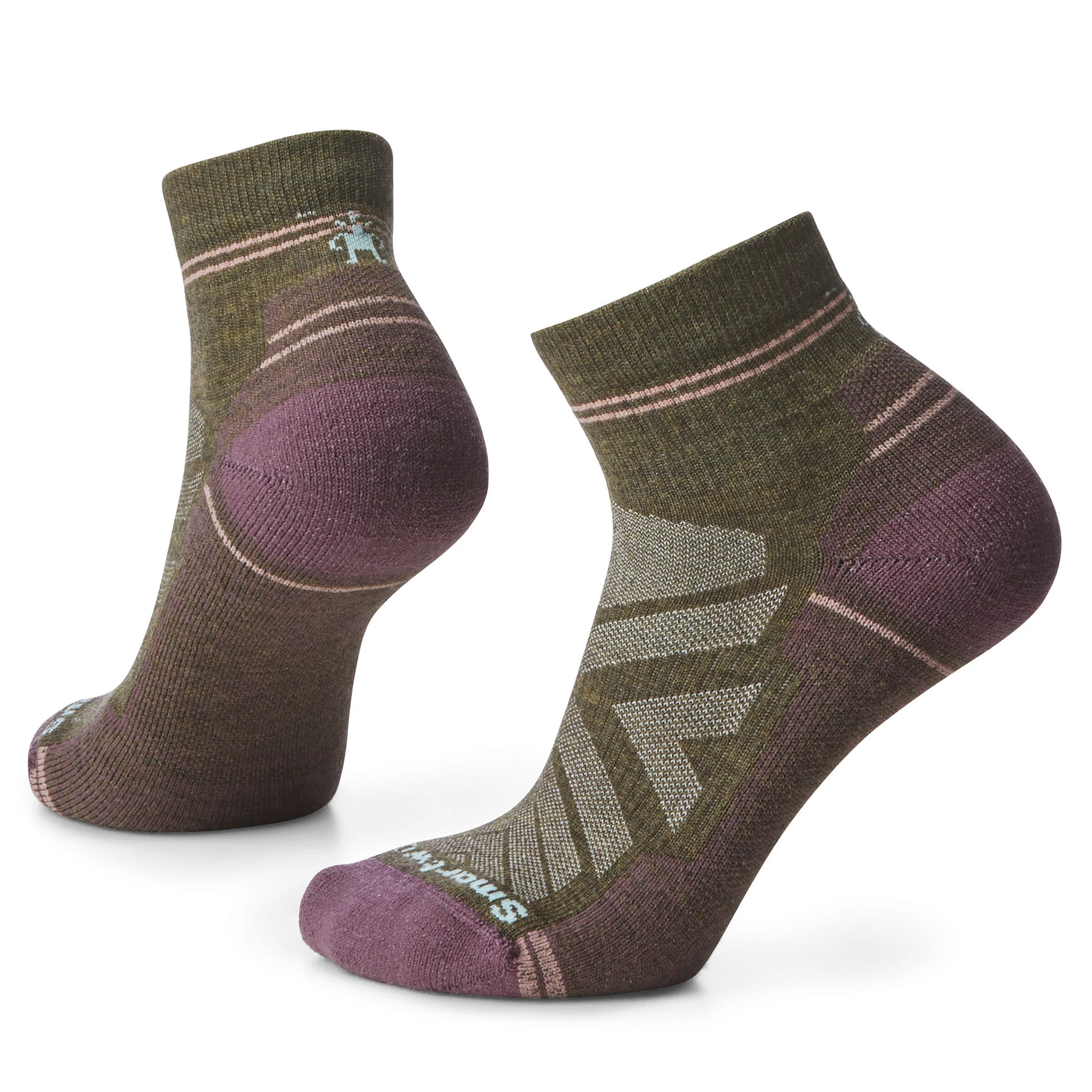 Șosete Merino hiking Smartwool Hike - verde Military Olive | Ankle | Light Cushion - 59370