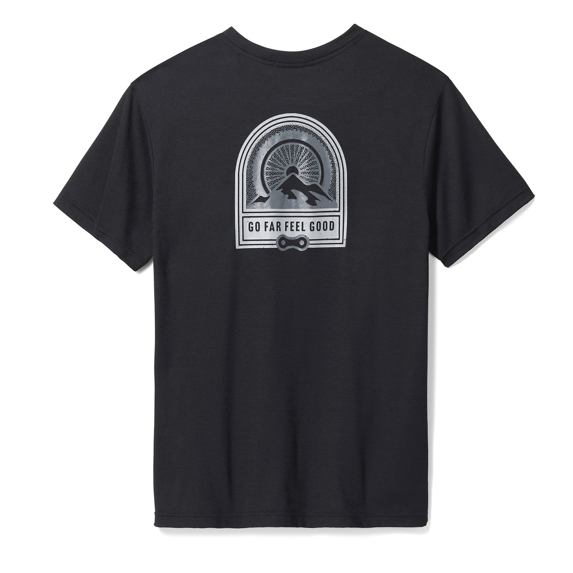 2. Smartwool - tricou sport unisex maneca scurta Dawn Rise Graphic Short Sleeve Tee - negru