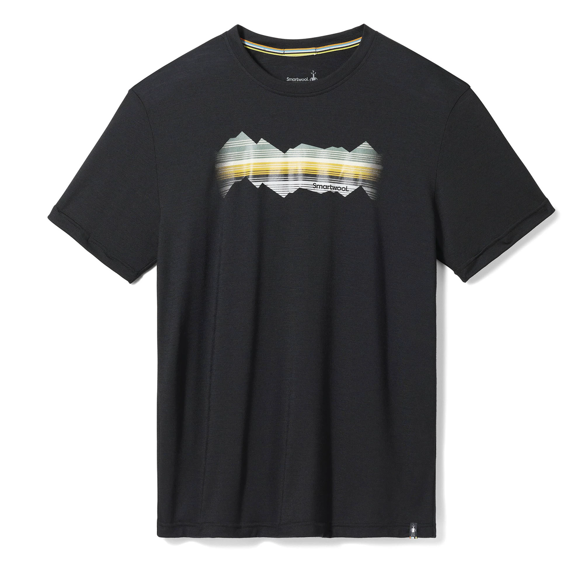 1. Smartwool - tricou sport unisex maneca scurta Mountain Horizon Graphic Short Sleeve Tee - negru