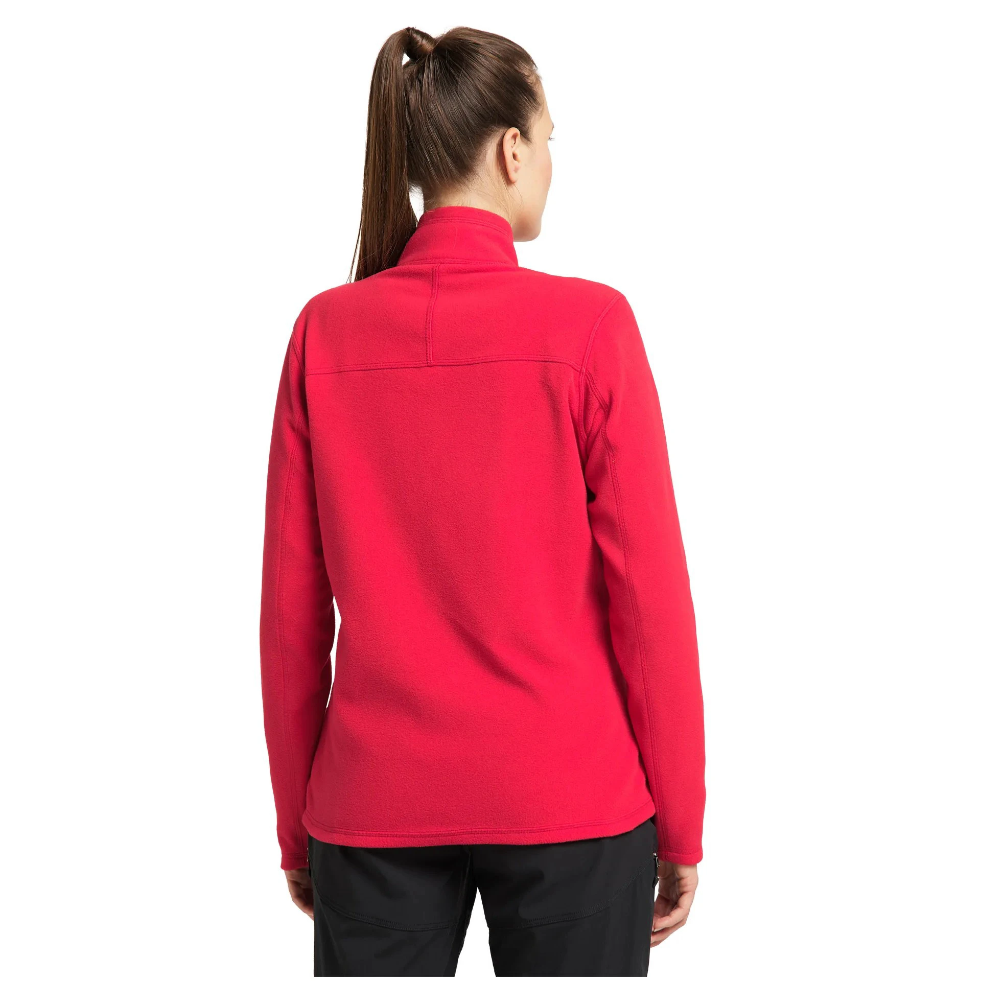2. Haglofs - Jacheta subtire fleece femei Buteo Mid - rosu aprins