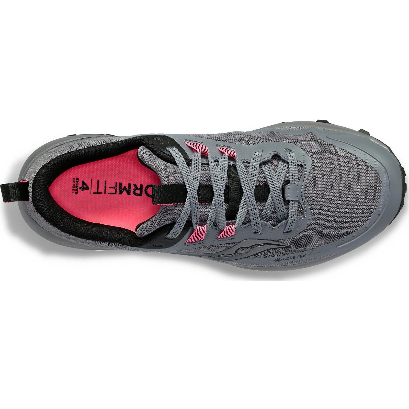 2. Saucony - pantofi alergare pentru femei Peregrine 13 GTX - gri Gravel negru
