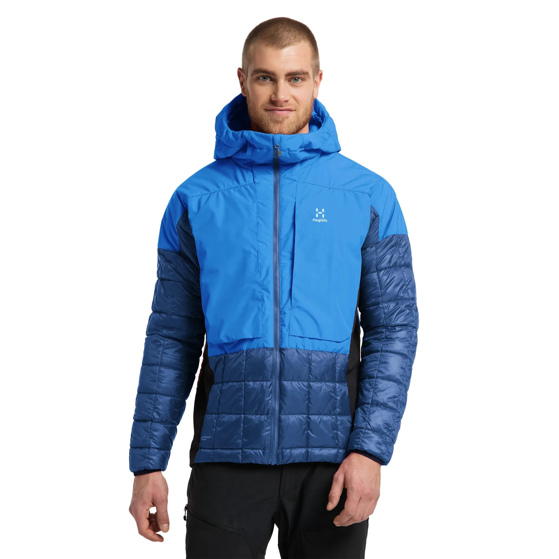1. Haglofs - Jacheta iarna barbati Nordic Mimic Hood - albastru baltic albastru nordic