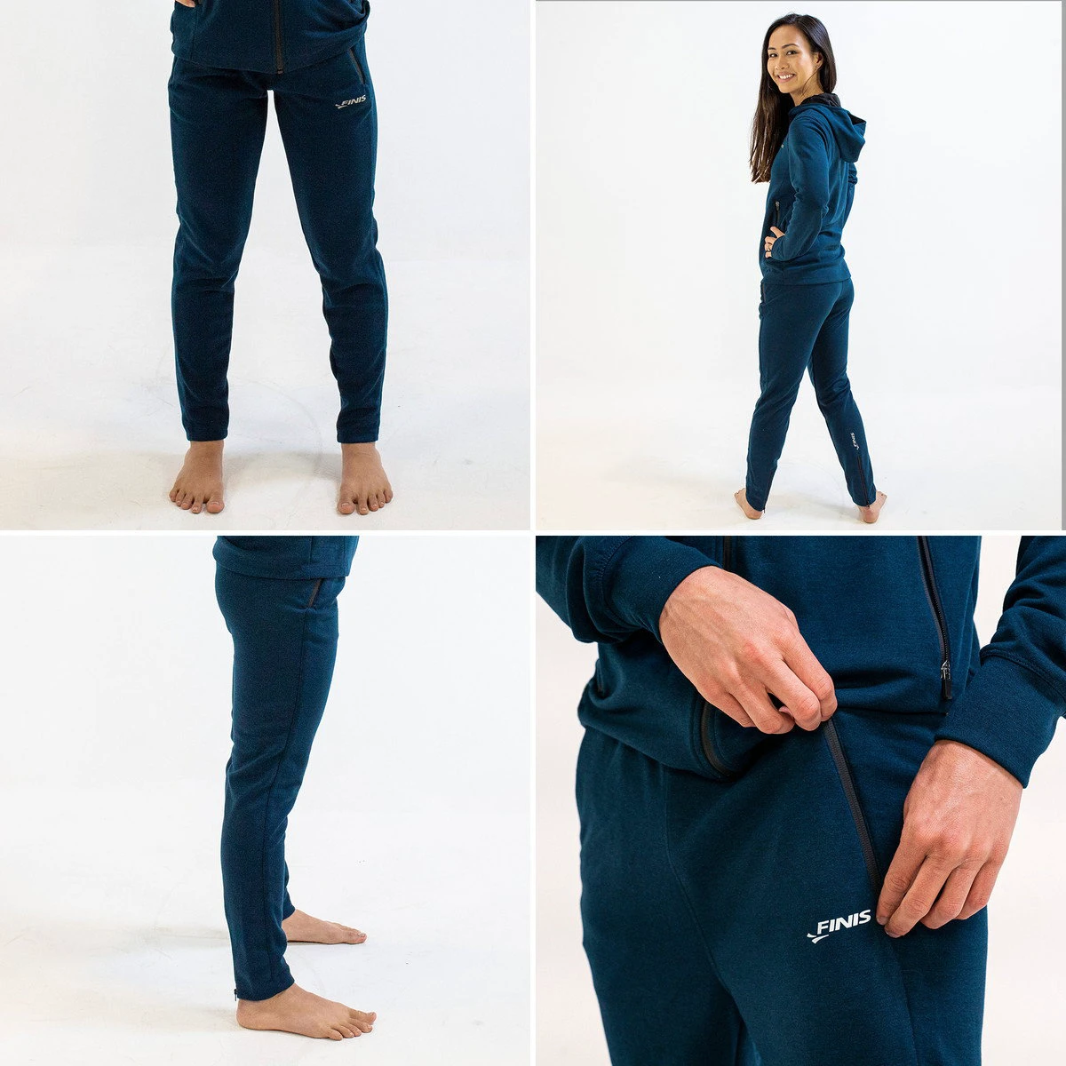 2. Finis - pantaloni lungi sport lejeri pentru femei Tech W Pants - albastru inchis