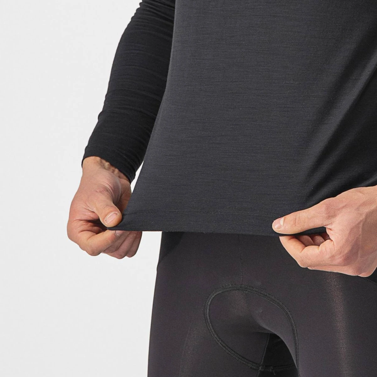 4. Castelli - bluza corp ciclism maneca lunga Bandito Wool LS base layer - negru