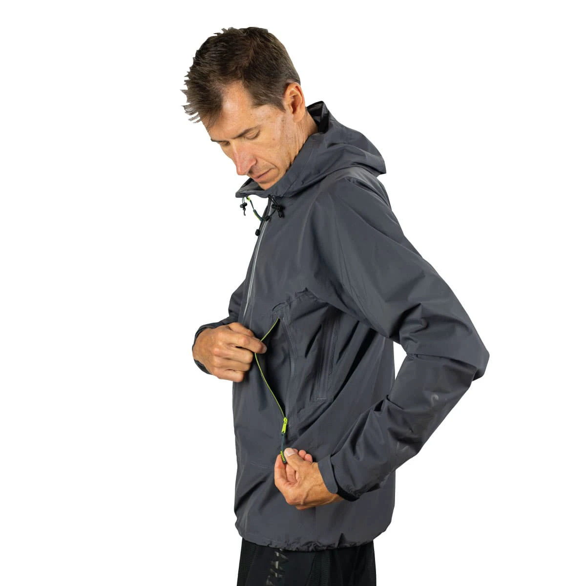 3. Instinct - Jacheta impermeabila unisex Ultra Rain Shell - gri antracit