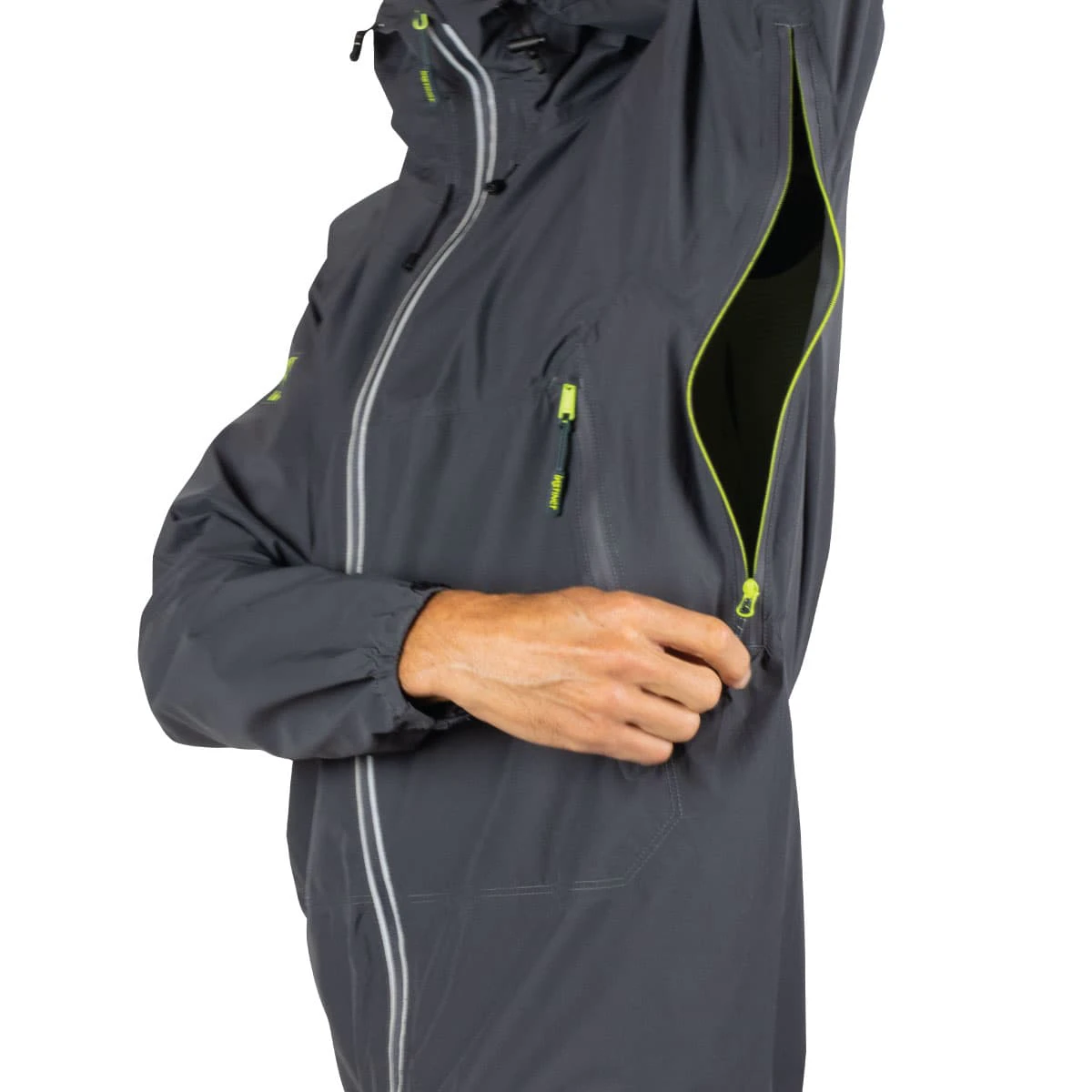 5. Instinct - Jacheta impermeabila unisex Ultra Rain Shell - gri antracit
