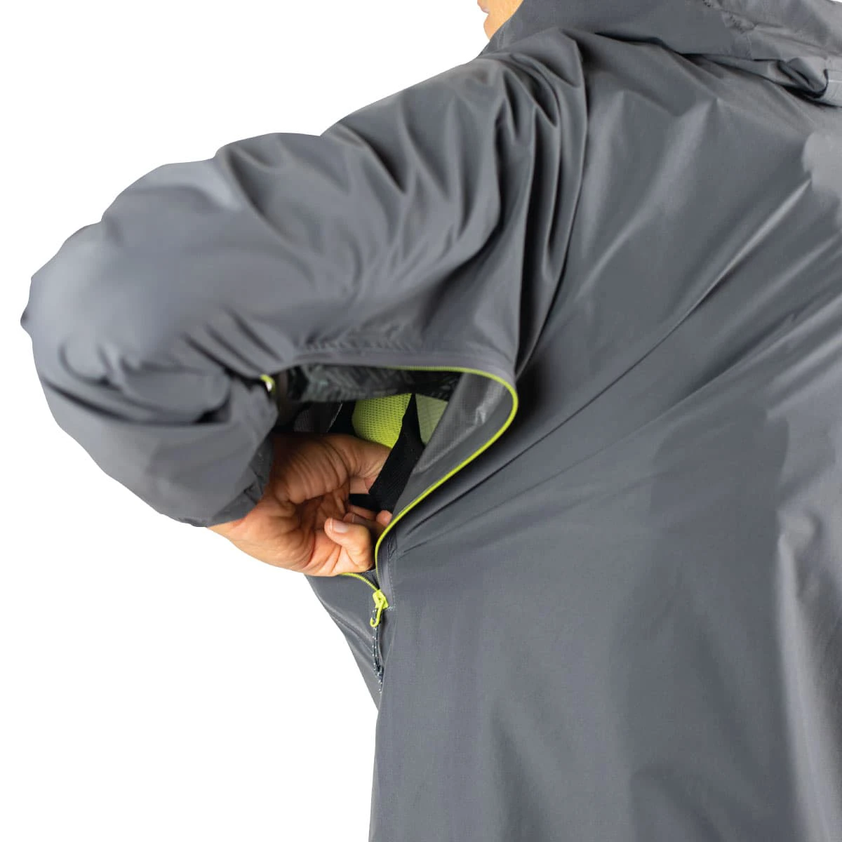 7. Instinct - Jacheta impermeabila unisex Ultra Rain Shell - gri antracit