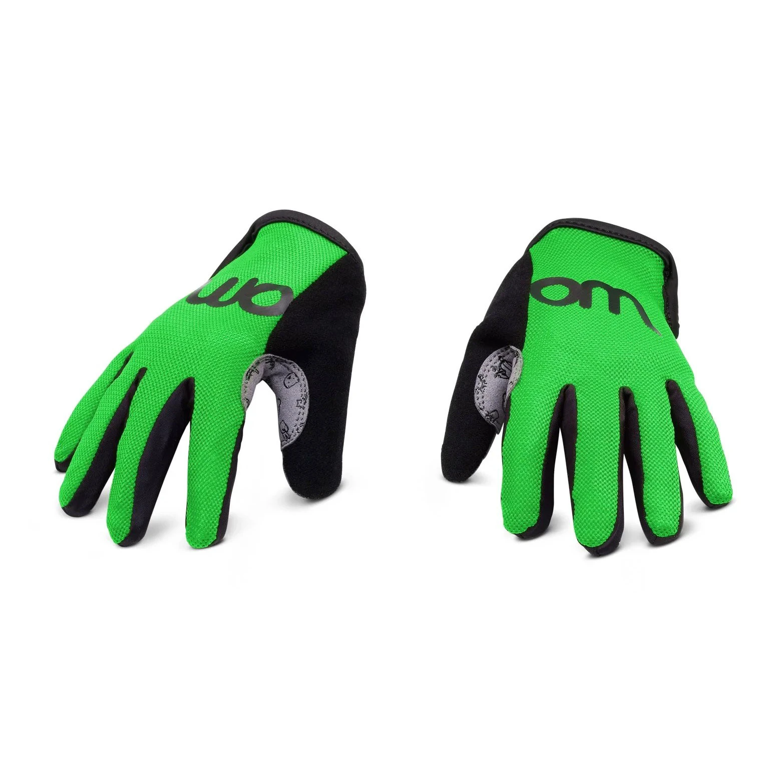 Woom - manusi ciclism copii tens bike gloves - verde negru gri - 59118