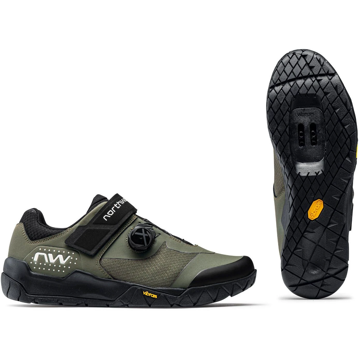 4. Northwave - pantofi ciclism MTB AM - Overland Plus - Dark Green