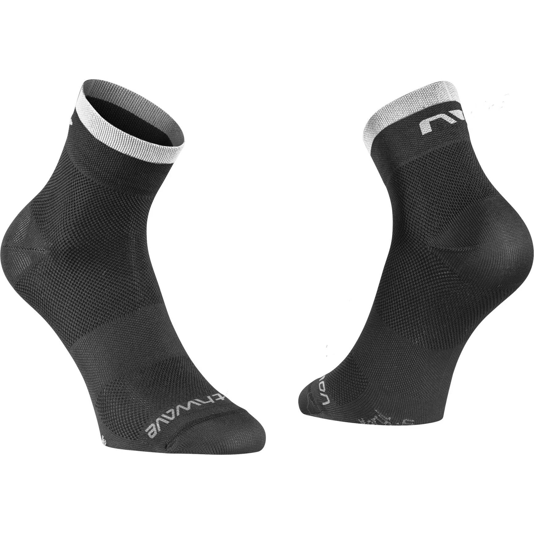 Northwave - sosete ciclism - Origin Sock - Black | White - 59649