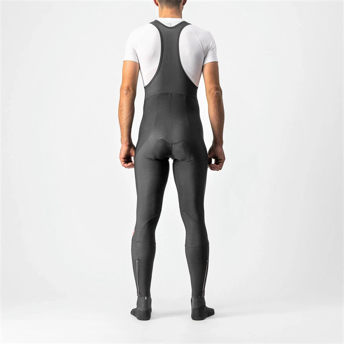 2. Castelli - pantaloni lungi ciclism pentru barbati cu bretele Entrata bibtights - negru