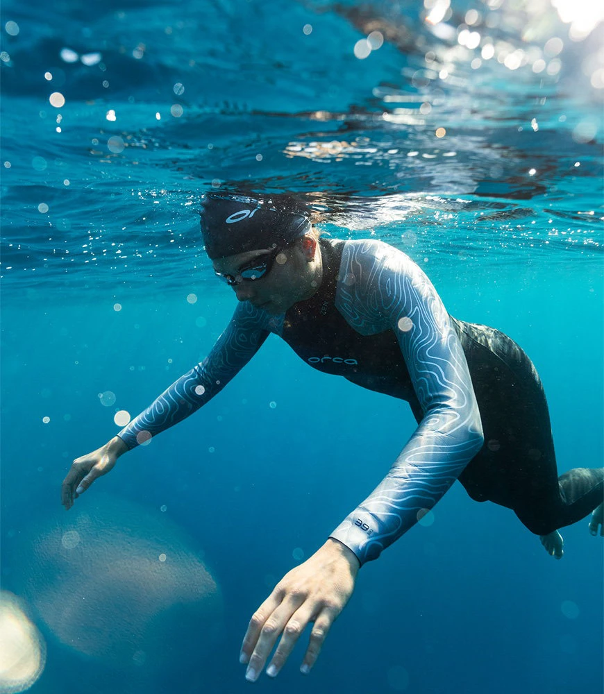 5. Orca - costum neopren pentru femei Freedive Zen 1 P wetsuit - negru gri alb