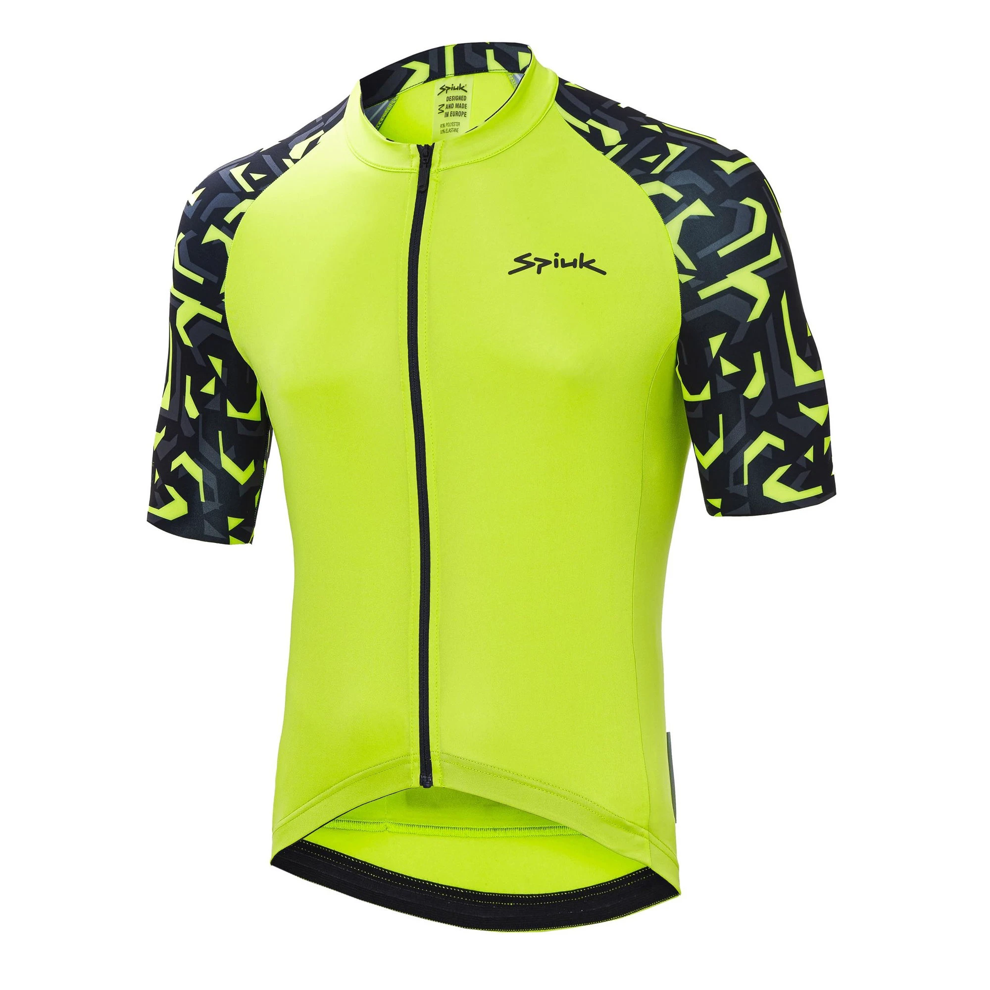 Spiuk - Tricou ciclism mânecă scurtă Top Ten SS jersey - verde lime negru - 59914