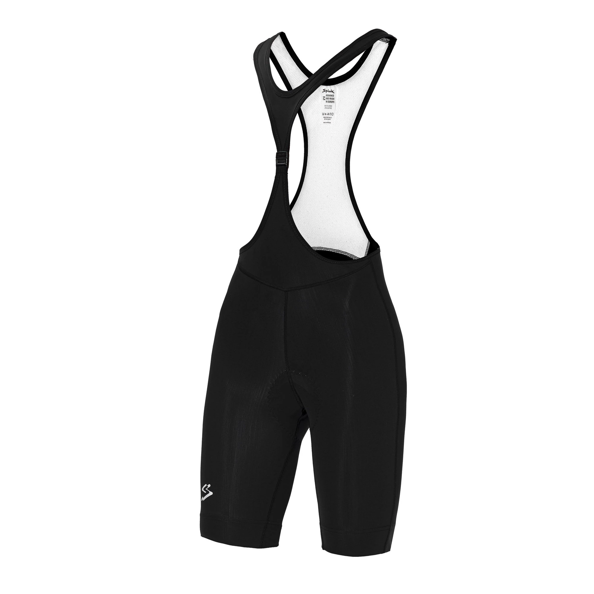 Spiuk - Pantaloni scurti ciclism pentru femei Anatomic Frontal BibShorts - negru alb - 60012