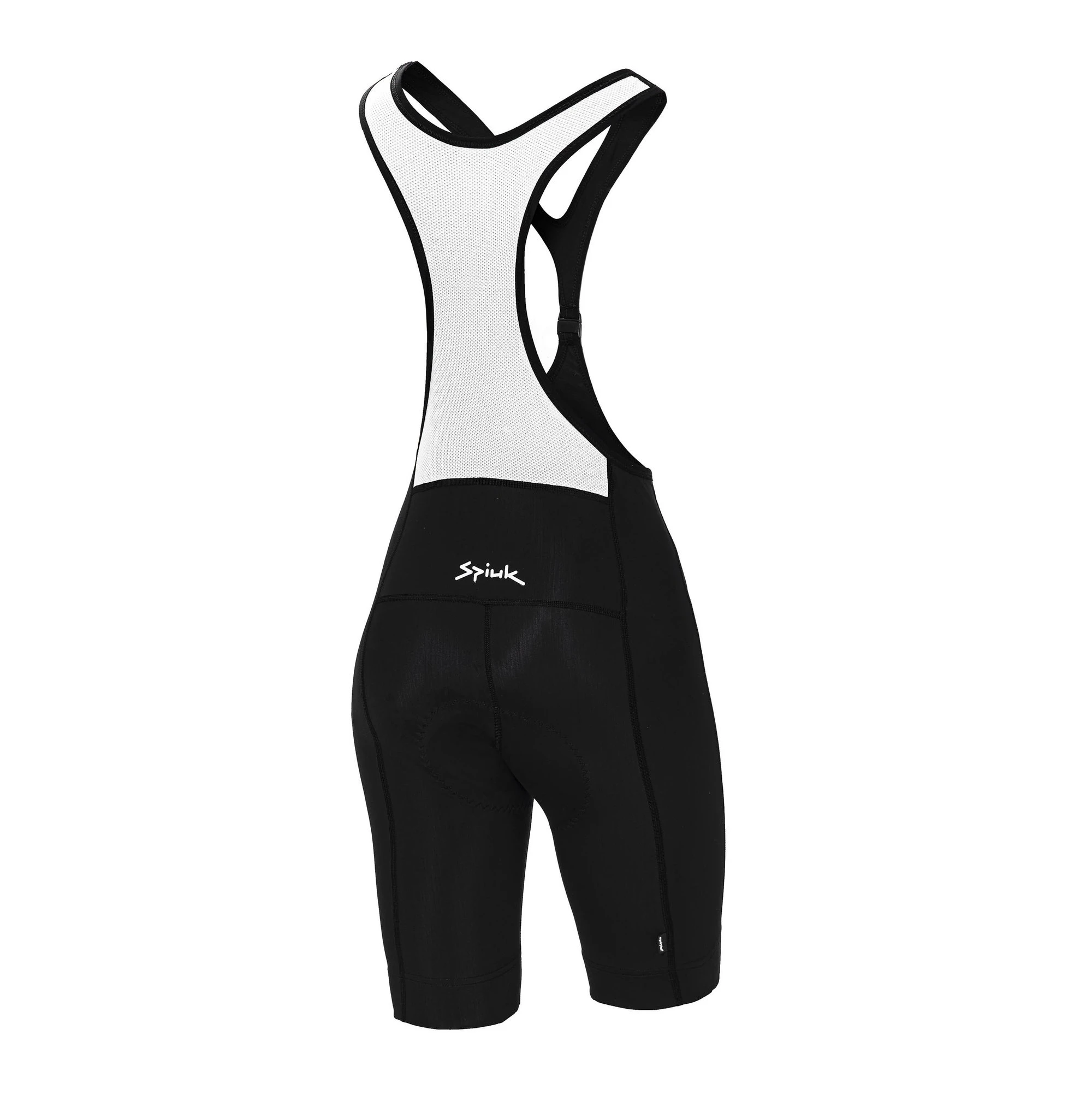 2. Spiuk - Pantaloni scurti ciclism pentru femei Anatomic Frontal BibShorts - negru alb
