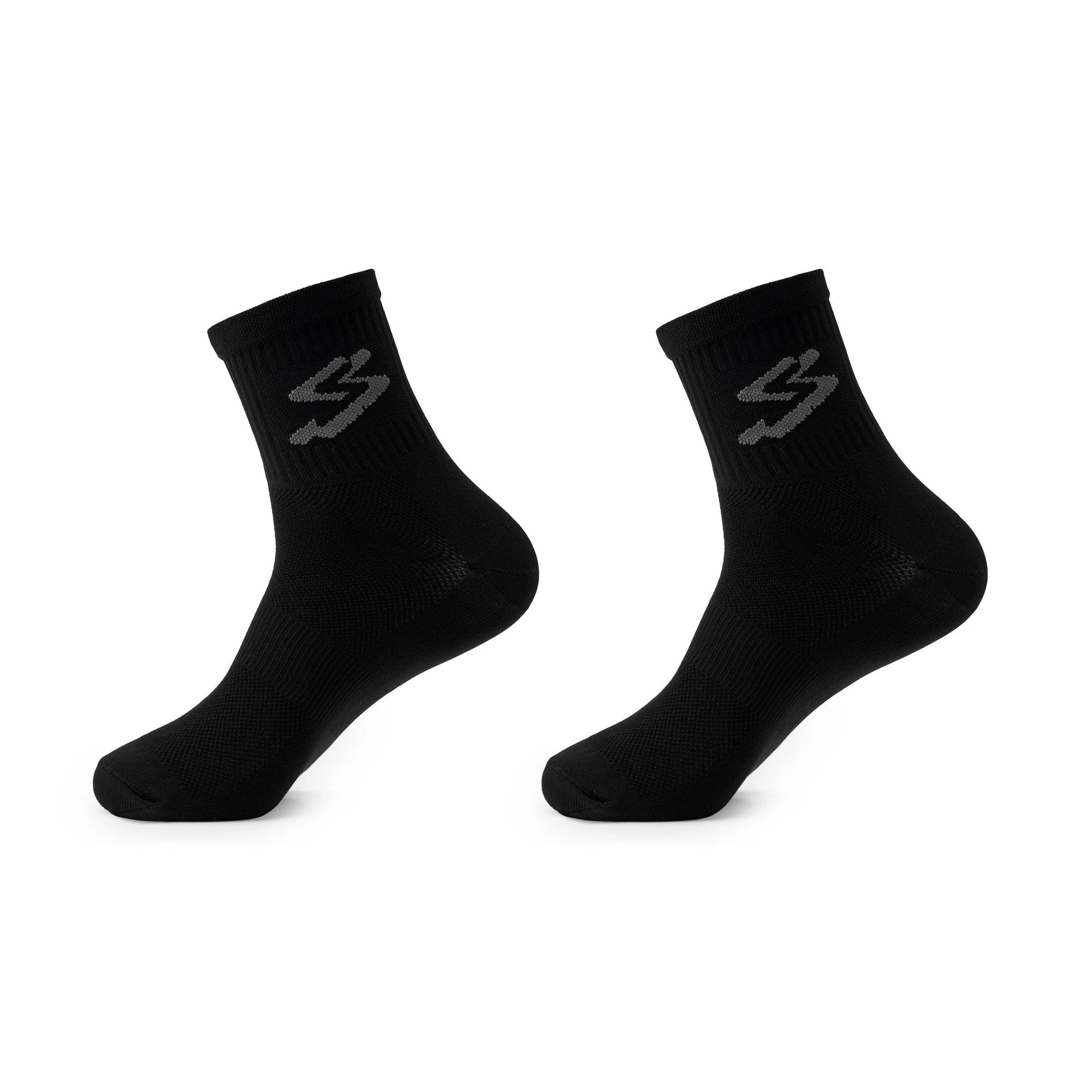 Spiuk - Set sosete ciclism medii 16 cm TOP TEN MEDIUM 2 socks pack - negru - 60021