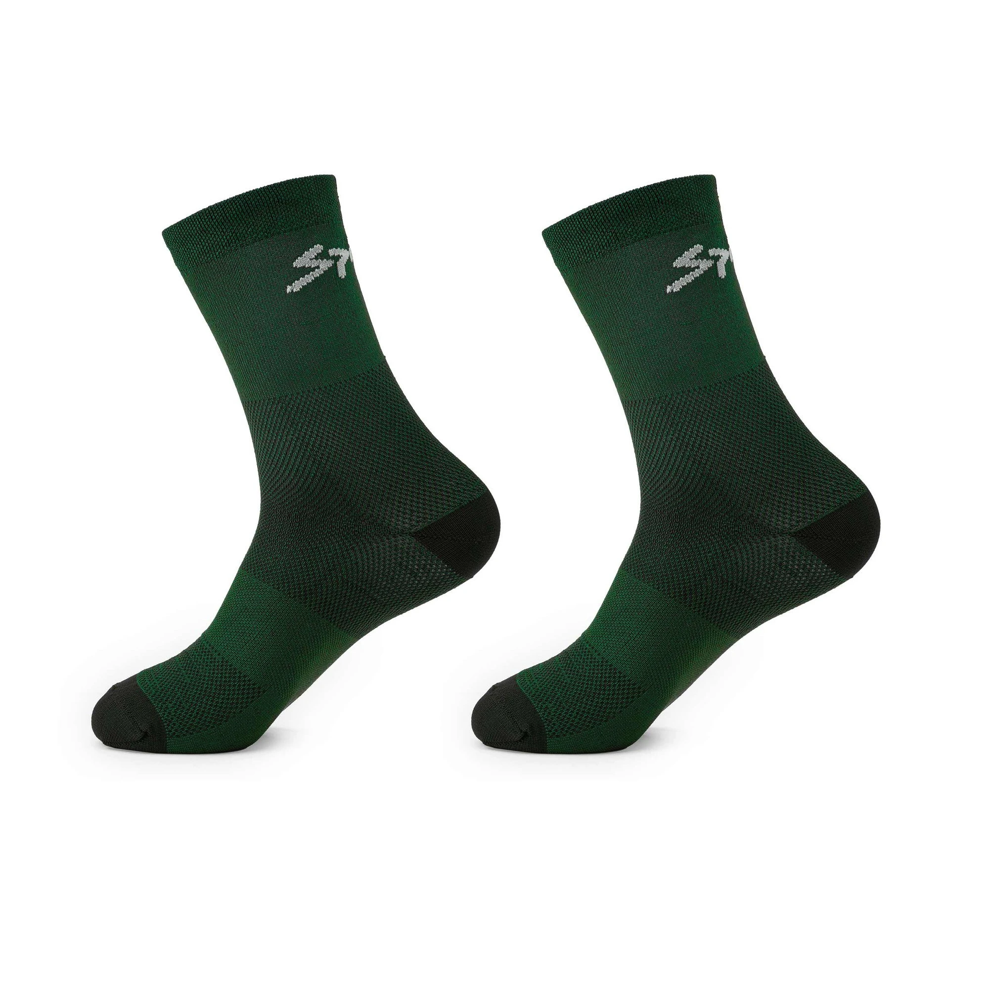 Spiuk - Set sosete ciclism medii ANATOMIC medium long 2 socks pack - verde - 60024