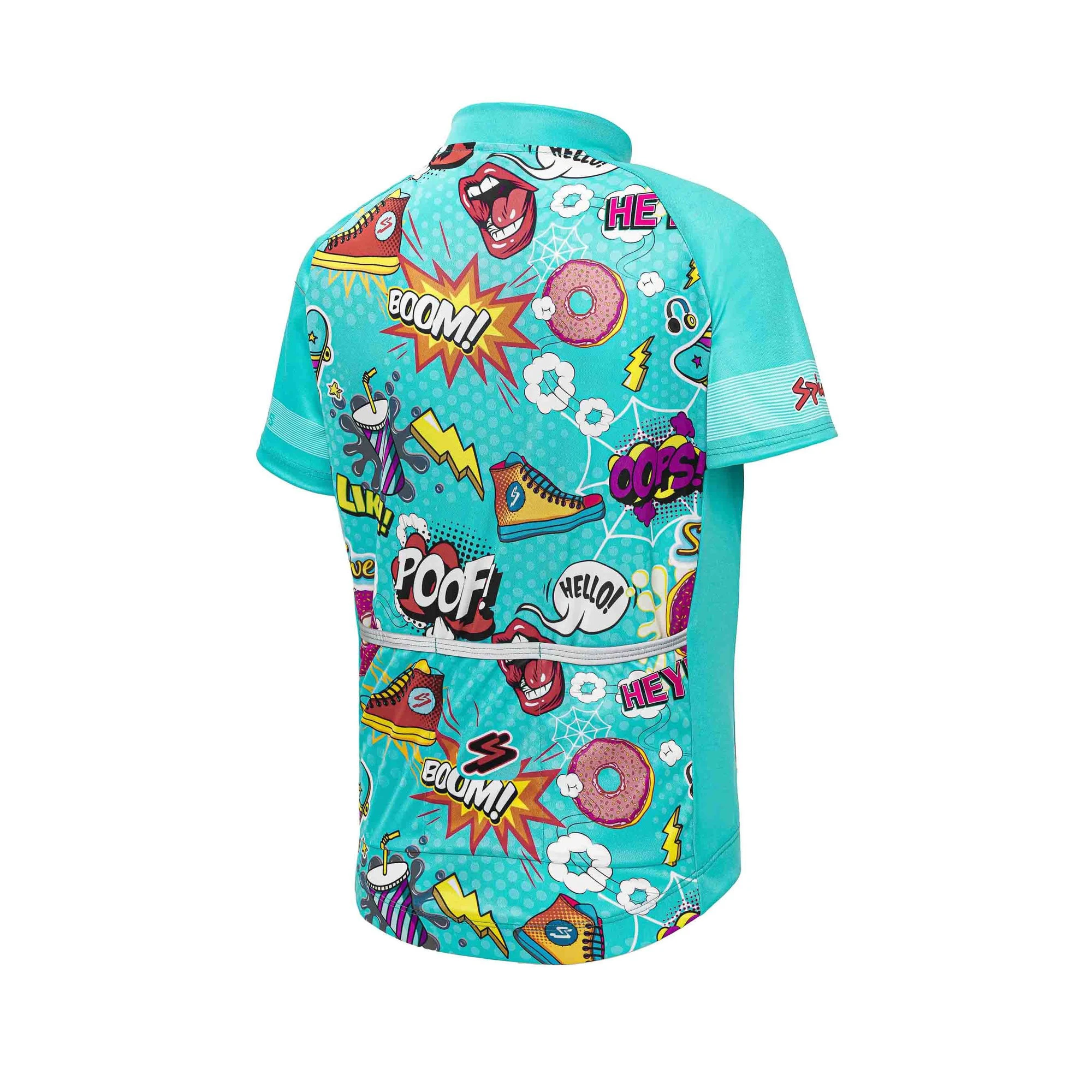 2. Spiuk - Tricou ciclism copii ANATOMIC SS kid jersey - albastru multicolor