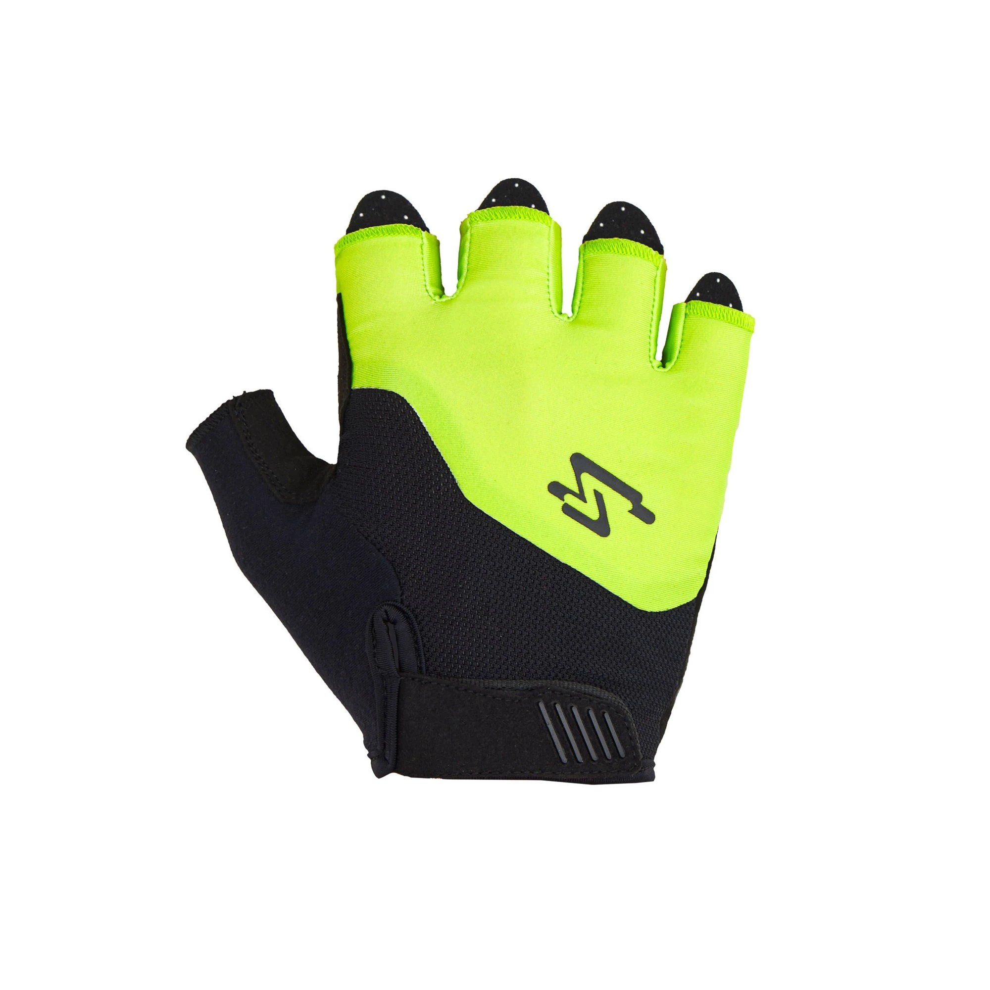 Spiuk - Manusi ciclism degete scurte TOP TEN - negru verde lime - 60055