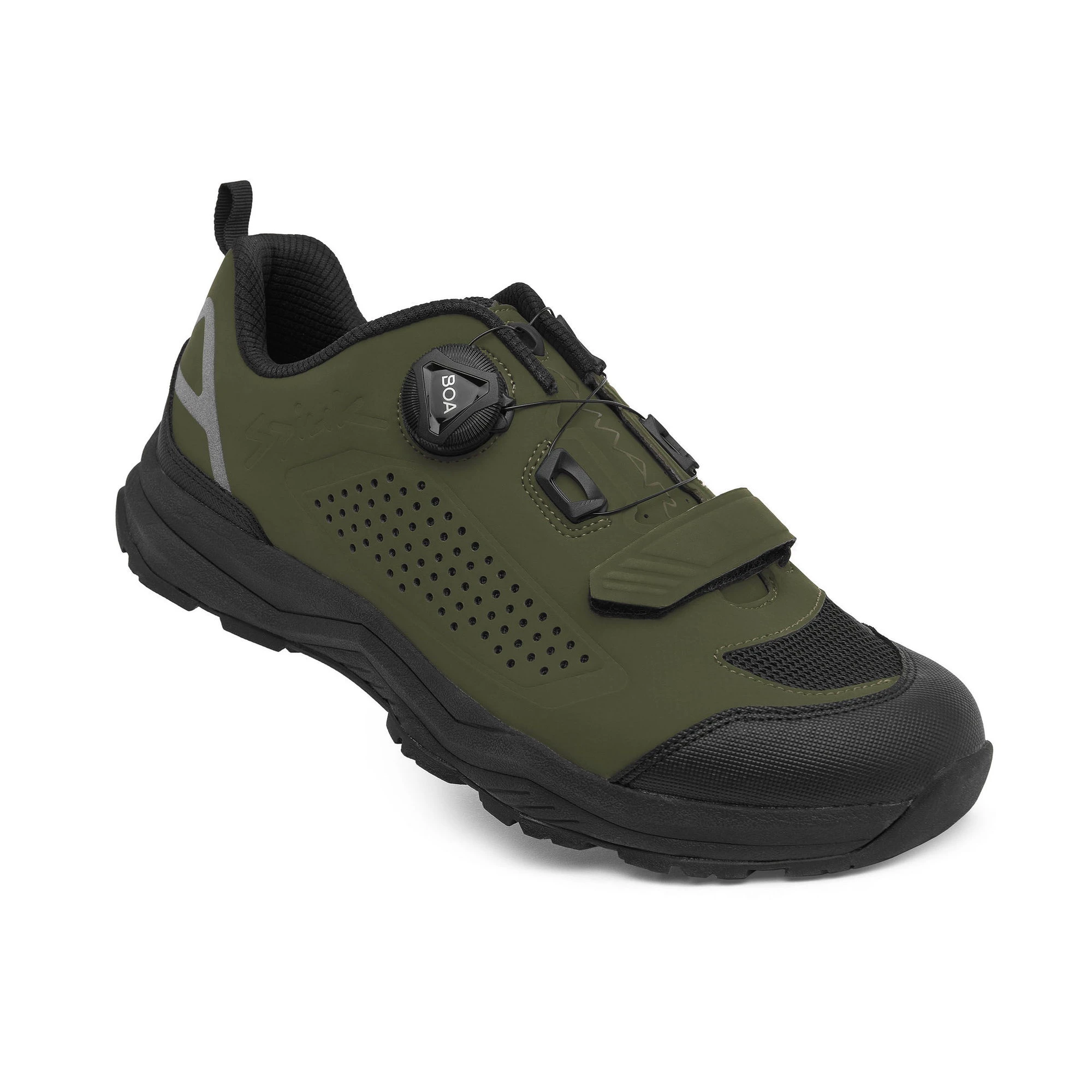 1. Spiuk - Pantofi ciclism MTB AMARA shoes - verde kaki negru