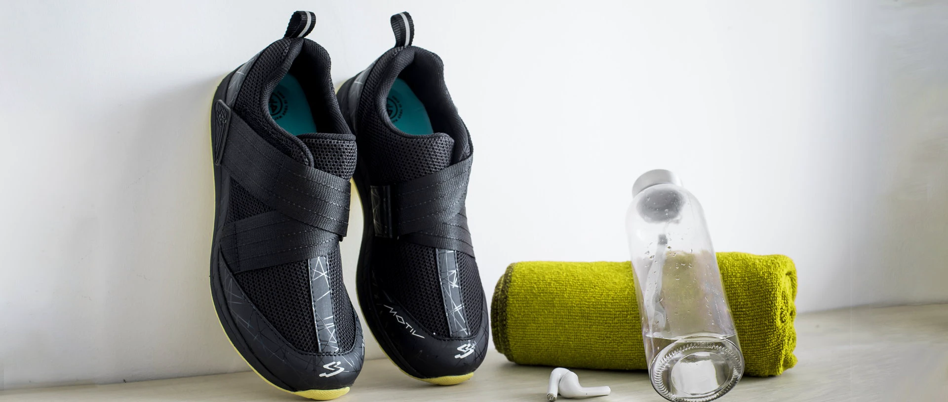 6. Spiuk - Pantofi ciclism indoor MOTIV INDOOR - negru galben