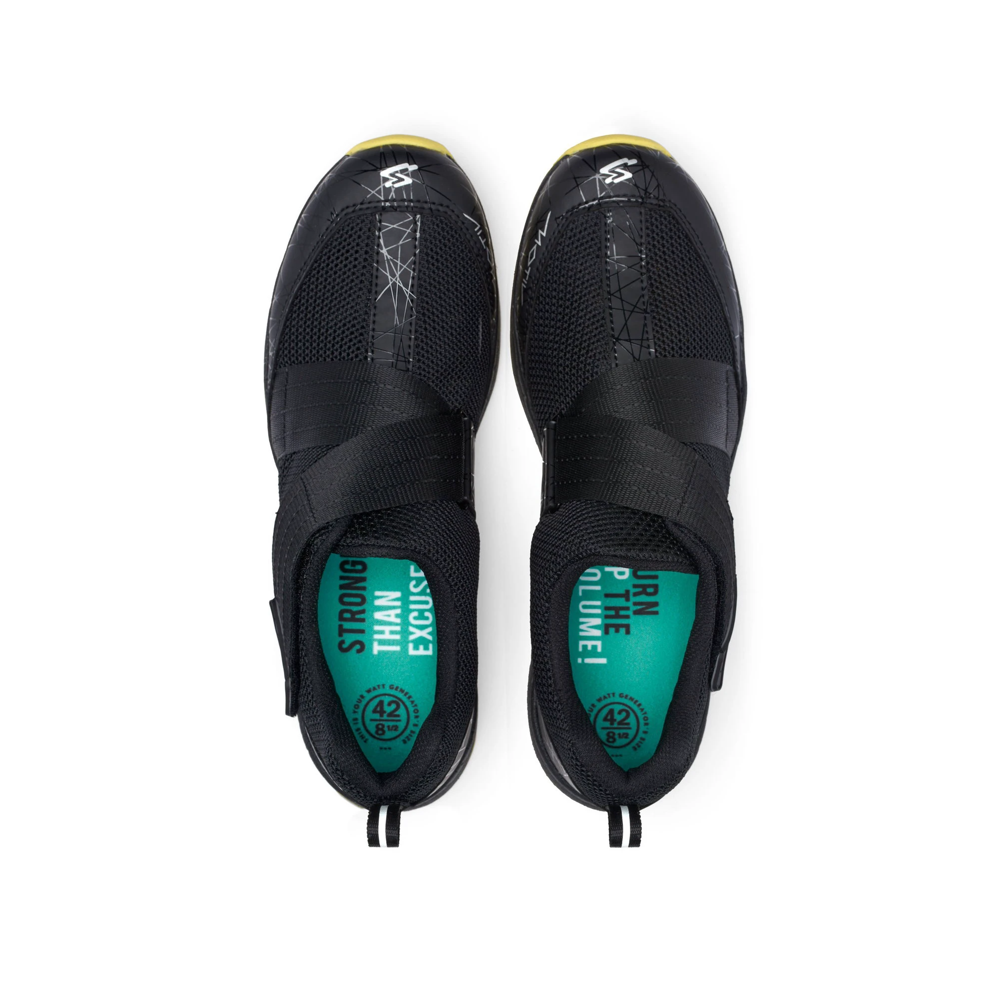 3. Spiuk - Pantofi ciclism indoor MOTIV INDOOR - negru galben