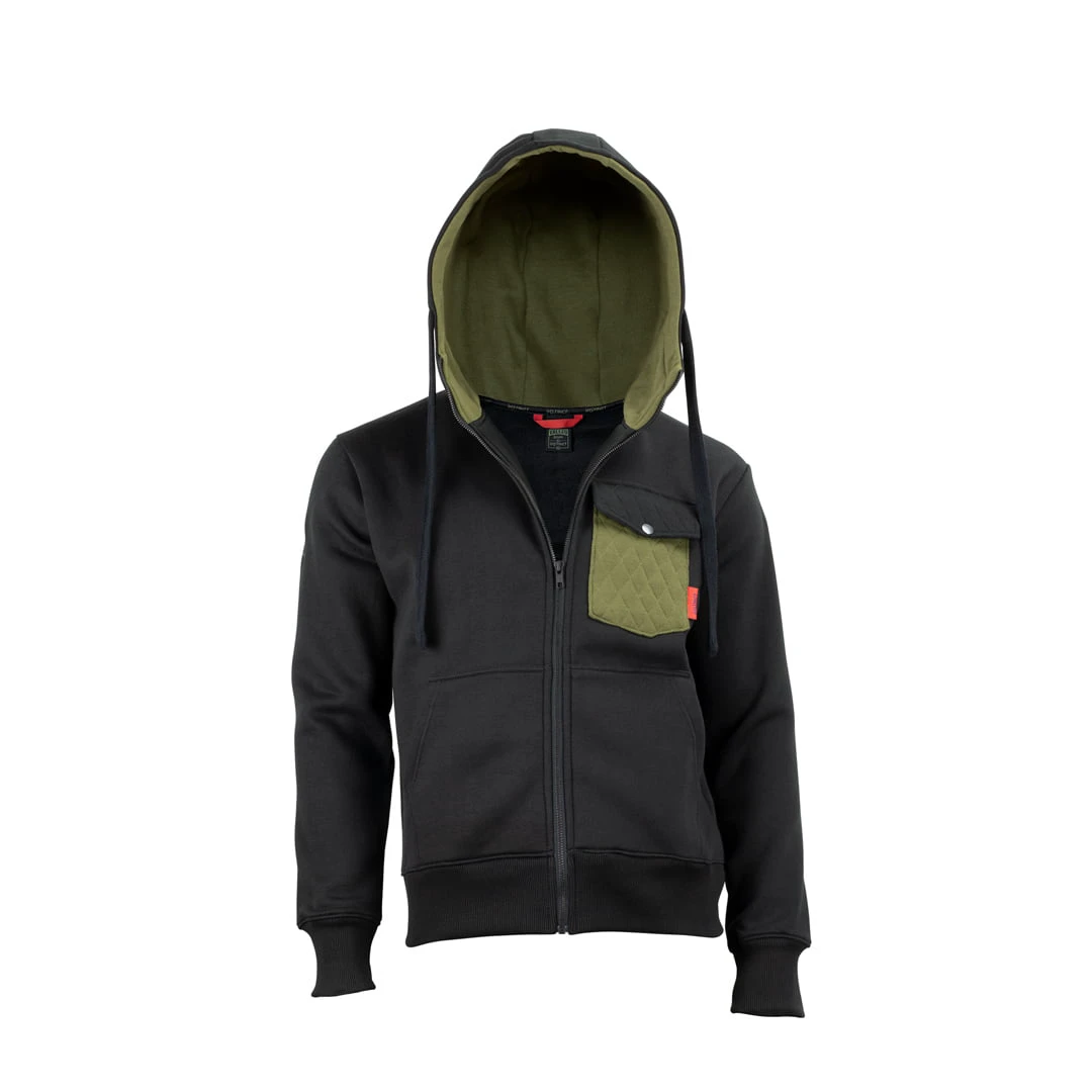 1. Instinct - hanorac sport gama Valley Series Organic Hoodie - negru verde kaki