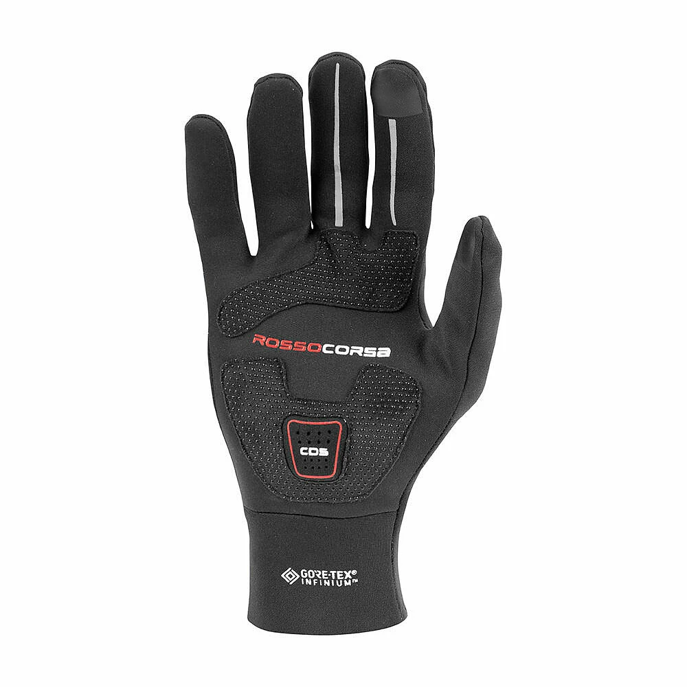 2. Castelli manusi ciclism calduroase cu degete lungi - Perfetto Ros - negru