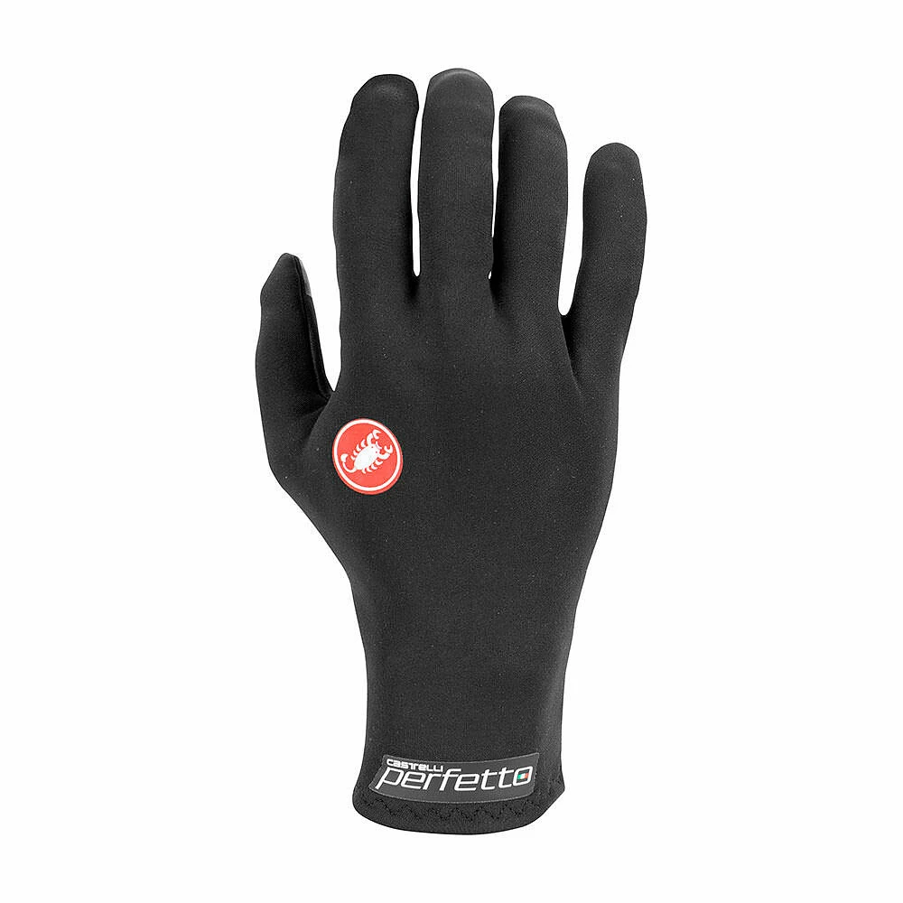 1. Castelli manusi ciclism calduroase cu degete lungi - Perfetto Ros - negru