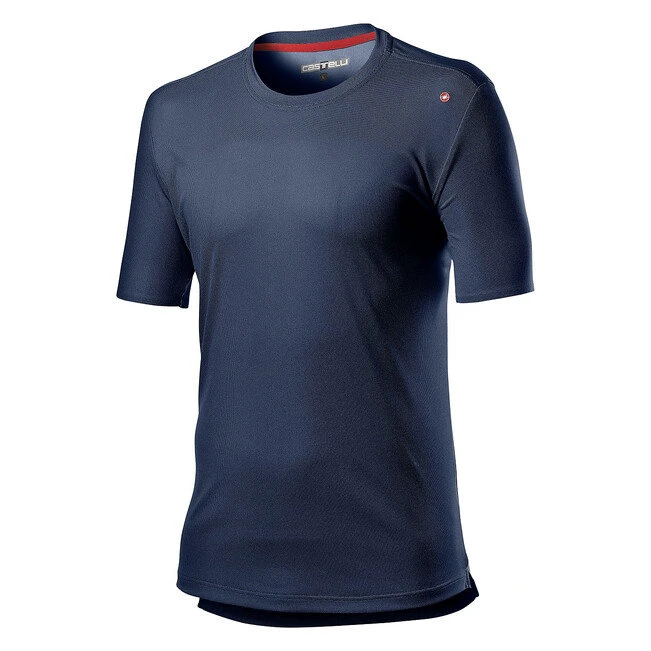 1. Castelli tricou tehnic casual cu maneca scurta Tech Tee - albastru dark inifity