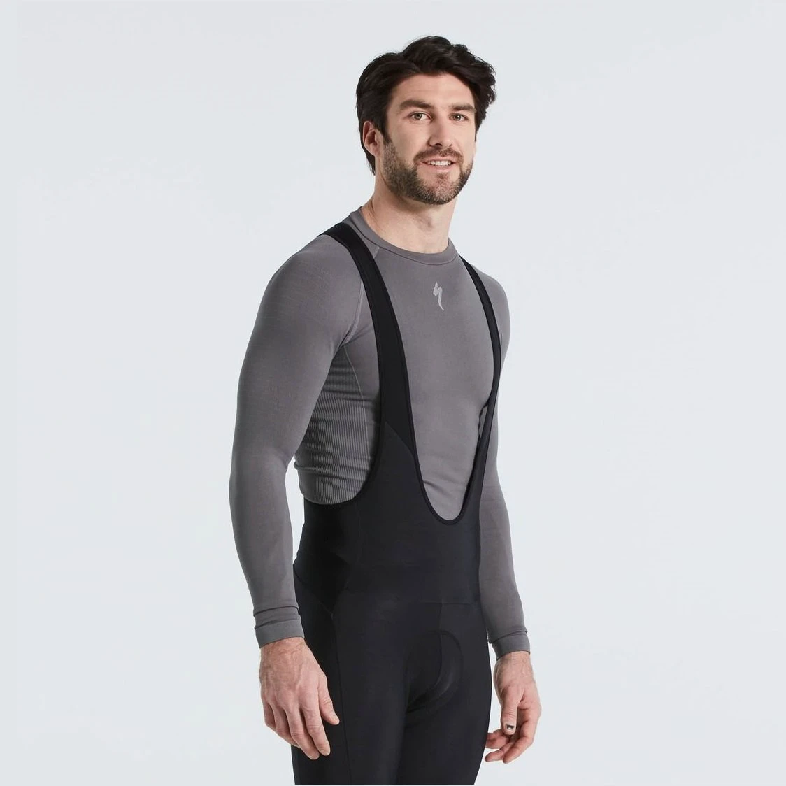 4. Specialized - bluza de corp ciclism cu maneca lunga pentru barbati Seamless Base Layer LS - gri inchis
