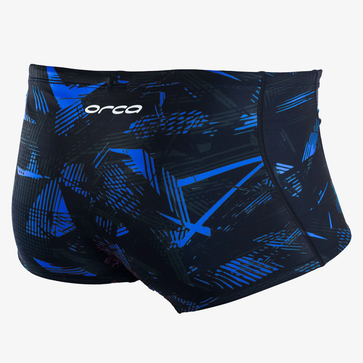 2. Orca - Boxeri inot pentru barbati Square Leg swimsuit - albastru inchis royal verde lime