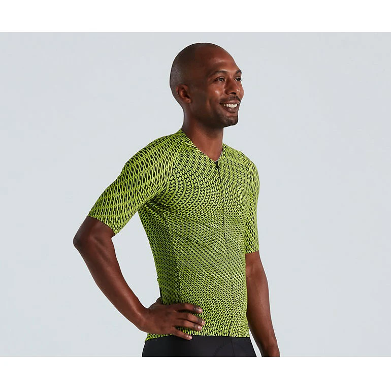 1. Specialized - tricou ciclism maneca scurta pentru barbati SL Bicycledelics Jersey - hyper verde negru