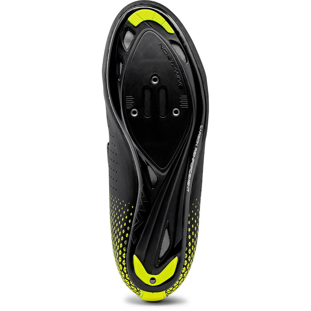 3. Northwave - pantofi ciclism sosea - Core 2 - Black | Yellow Fluo