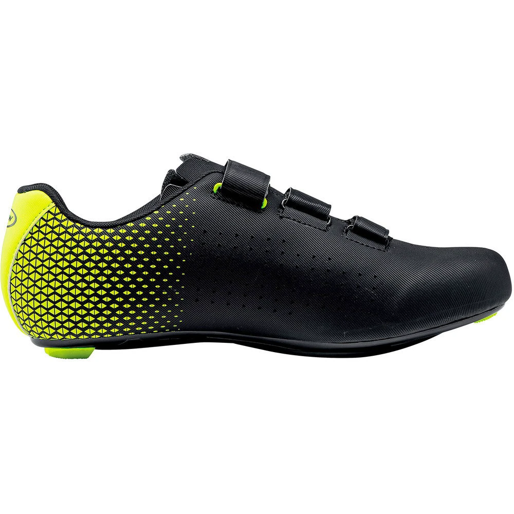4. Northwave - pantofi ciclism sosea - Core 2 - Black | Yellow Fluo