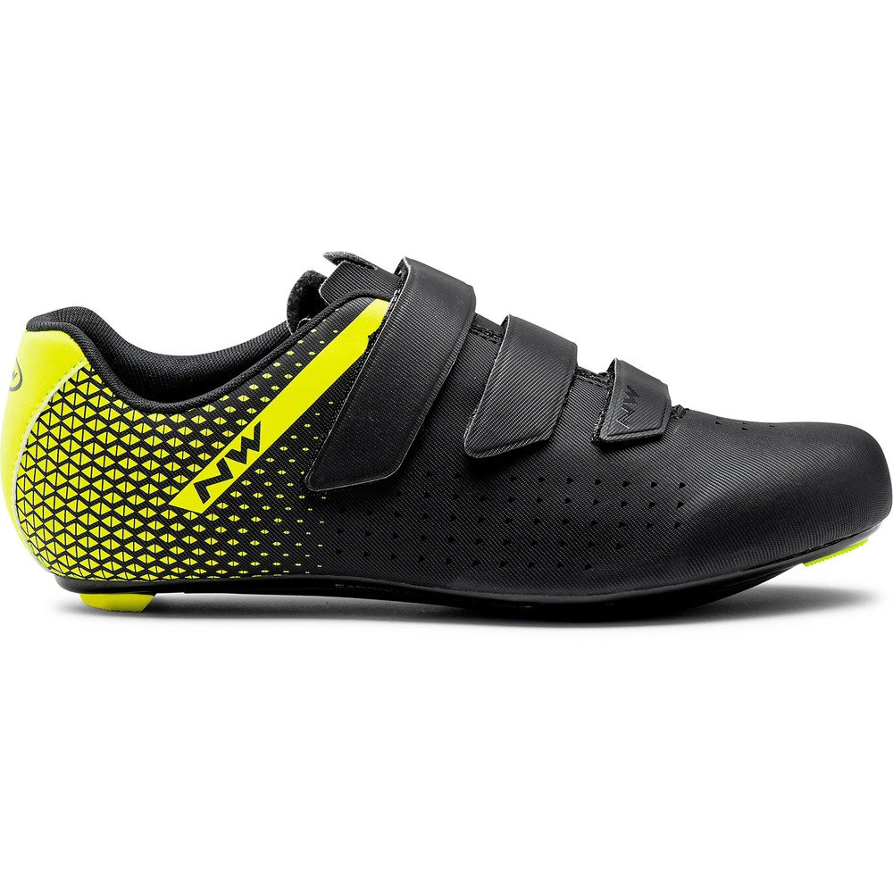 2. Northwave - pantofi ciclism sosea - Core 2 - Black | Yellow Fluo
