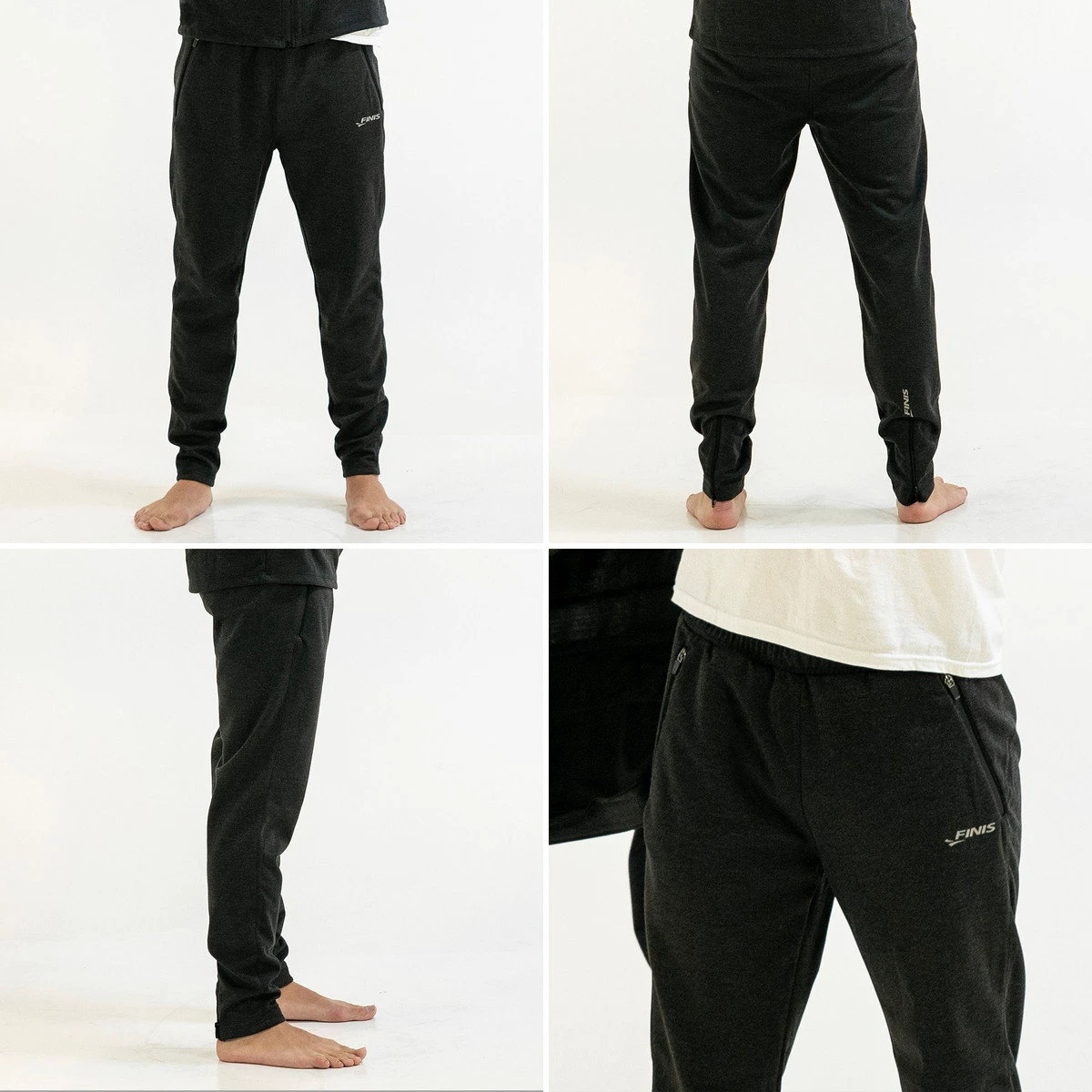 2. Finis - Pantaloni tehnici pentru barbati Tech Pants - negru